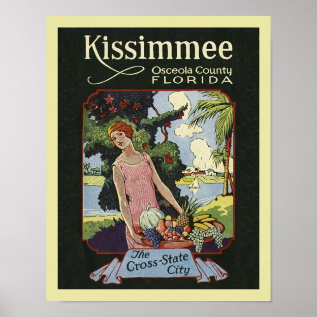 Kissimmee Florida-vintage Poster (Framsidan)