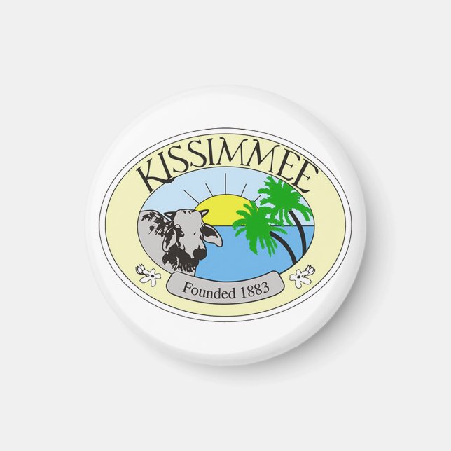 Kissimmees försegling, Florida Magnet (Framsidan)