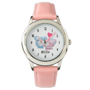 Kissing Bears Cute och Kawaii Armbandsur