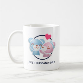 Kissing Bears Cute och Kawaii Best Make någonsin Kaffemugg