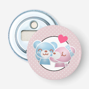Kissing Bears Cute och Kawaii Flasköppnare