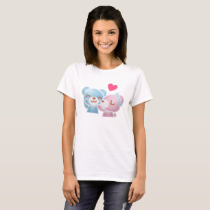 Kissing Bears Cute och Kawaii T Shirt