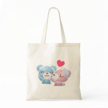 Kissing Bears Cute och Kawaii