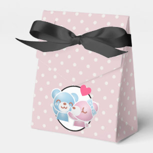 KIssing Bears on Polka dots Cute and Kawaii Presentaskar