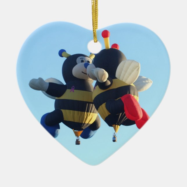 Kissing Bees Luftballong Heart Ornament (Framsidan)