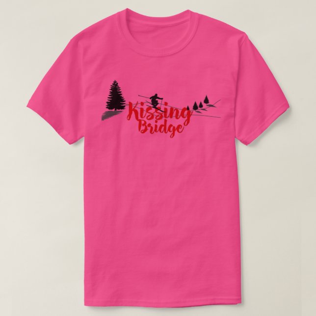 Kissing Bridge Ski Long T Shirt (Design framsida)