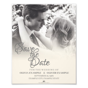 Kissing bröllop par i svartvitt fototryck