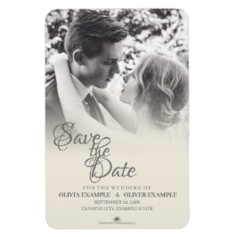 Kissing bröllop par i svartvitt magnet