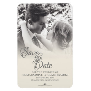 Kissing bröllop par i svartvitt magnet