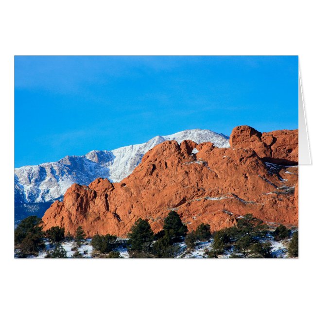 Kissing Camels in Garden of the Gods Park Hälsningskort (Framsidan Horizontal)