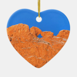 Kissing Camels med Blå himmel Julgransprydnad Keramik