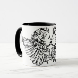 KISSING CHERUBS COFFEE MUGG