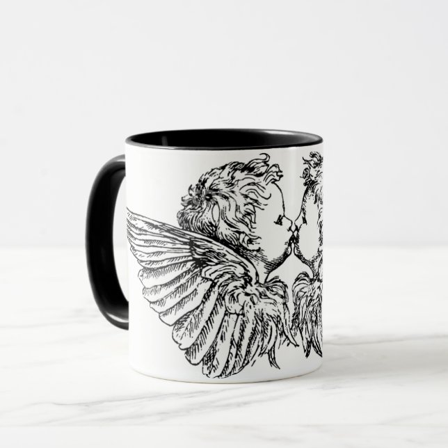 KISSING CHERUBS COFFEE MUGG (Framsida vänster)