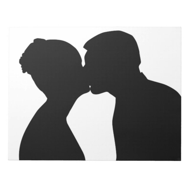 KISSING COUPLE ANTECKNINGSBLOCK (Framsida)