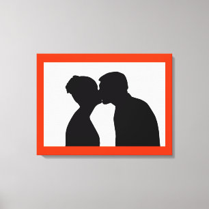 KISSING COUPLE CANVASTRYCK