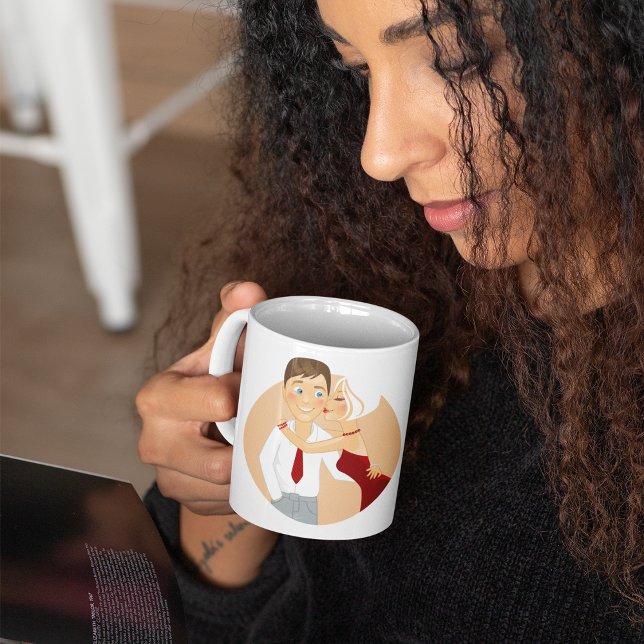 Kissing Couple Coffee Mugg (Skapare uppladdad)