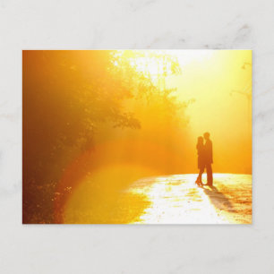 Kissing Couple i solljus Vykort