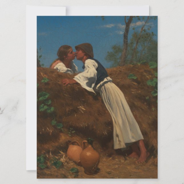 Kissing Couple (The Kiss) (av von Pettenkofen) Kort (Framsida)
