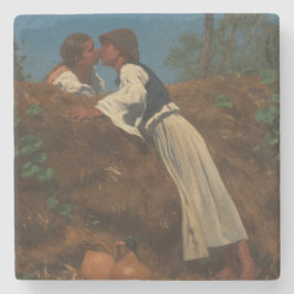 Kissing Couple (The Kiss) (av von Pettenkofen) Stenunderlägg