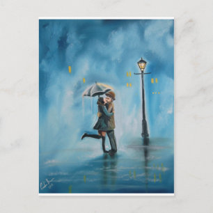 KISSING COUPLE UMBRELLA VYKORT