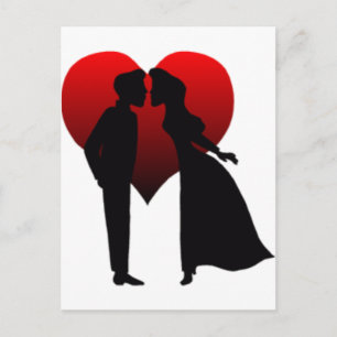 Kissing Couple Vykort