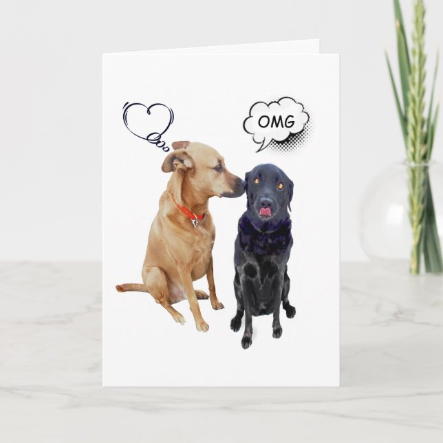 Kissing Cousins Greeting Card Helgkort (Framsida)
