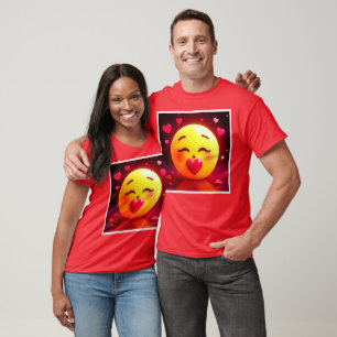 Kissing Emoji Blowing Hearts T Shirt