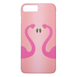 Kissing Flamingos iPhone 7 Plus Fodral Ro Guld