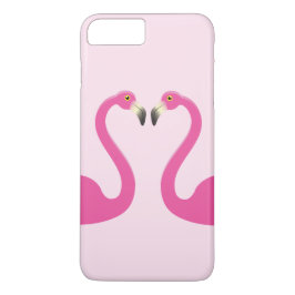 Kissing Flamingos iPhone 7 Plus Fodral Rosa