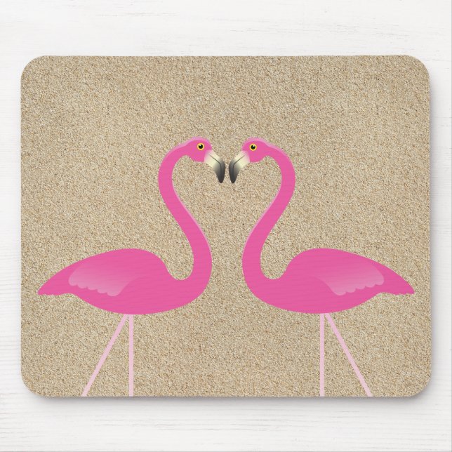 Kissing Flamingos Mousepad Musmatta (Framsidan)