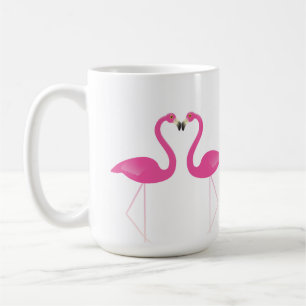 Kissing Flamingos Romantic Mugg