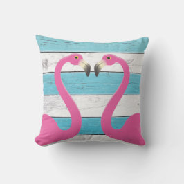 Kissing Flamingos Turcos Outdoor Pillow Utomhuskudde
