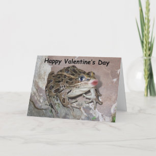 Kissing Frog for Valentine Day Helgkort