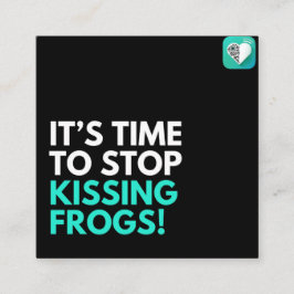 Kissing Frogs Fyrkantigt Visitkort