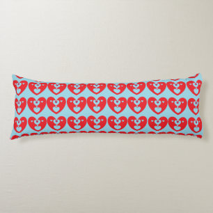 Kissing Hearts Body Pillow Kroppskudde