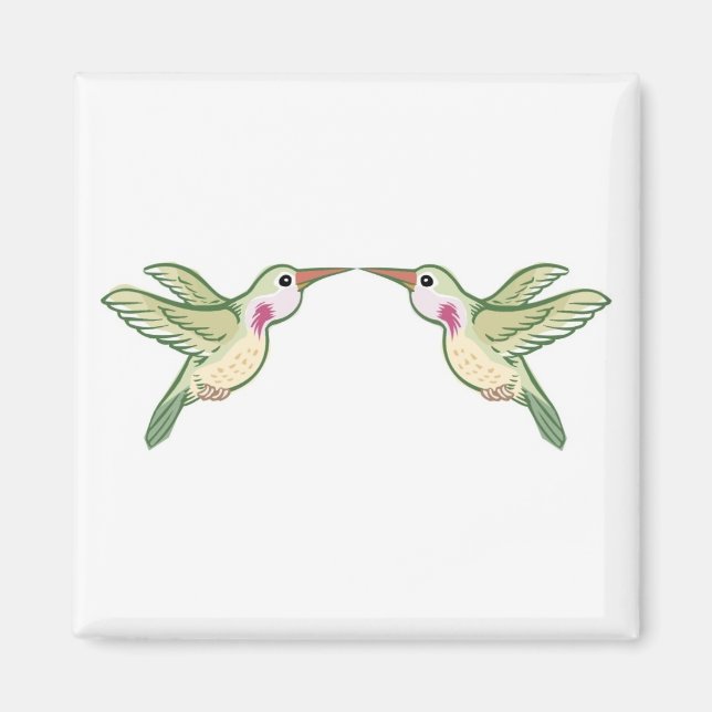 Kissing Hummingbird Magnet (Framsidan)