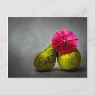 Kissing in Rain Vykort