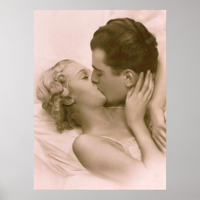 Kissing in Rosa Poster (Framsidan)