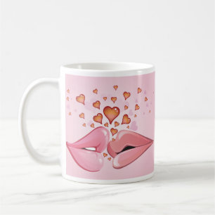 Kissing Läppar Mugg