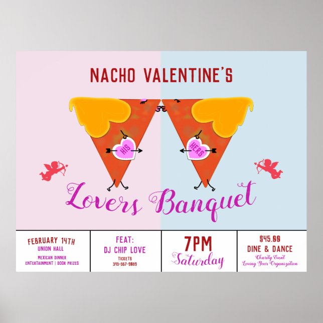Kissing Nacho Valentine's Event Ad Poster (Framsidan)