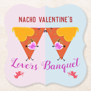 Kissing Nacho Valentines händelse Underlägg Papper