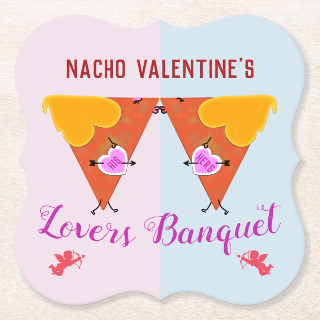 Kissing Nacho Valentines händelse Underlägg Papper (Framsida)
