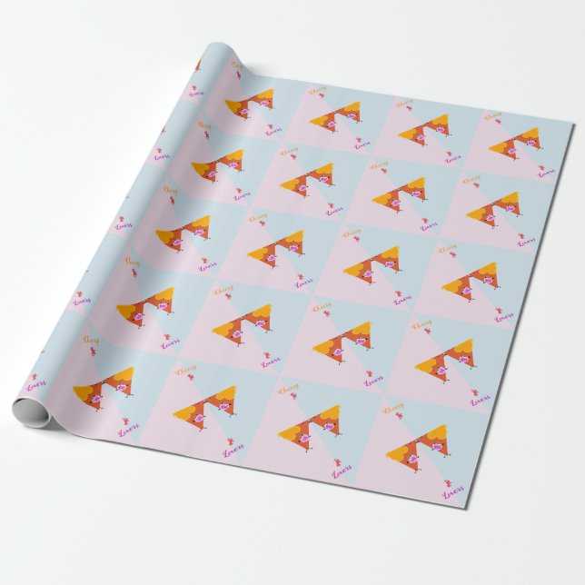 Kissing Nacho Valentiness Presentpapper (Utrullad)