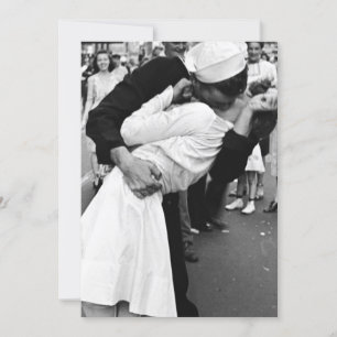Kissing On VJ Day Världskrig Inbjudningar
