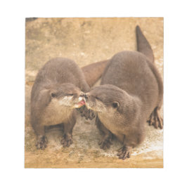 Kissing Otters Anteckningsblock