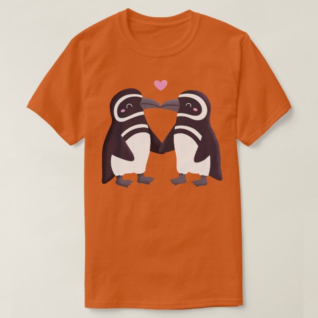 Kissing Penguins par T Shirt (Design framsida)