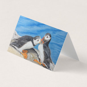 Kissing Puffins Kort