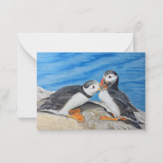 Kissing Puffins Rådkort