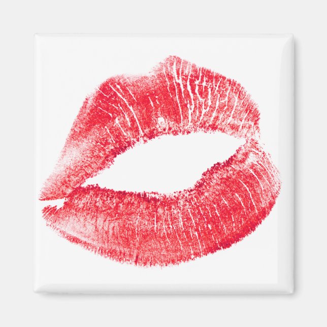 Kissing red läppar magnet (Framsidan)