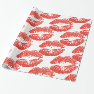 Kissing Red läppar Thunder_Cove Presentpapper